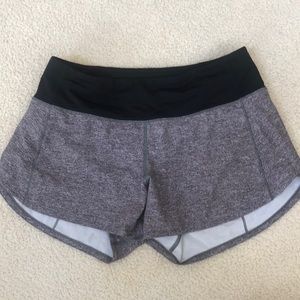 Gray Lululemon speed up shorts
